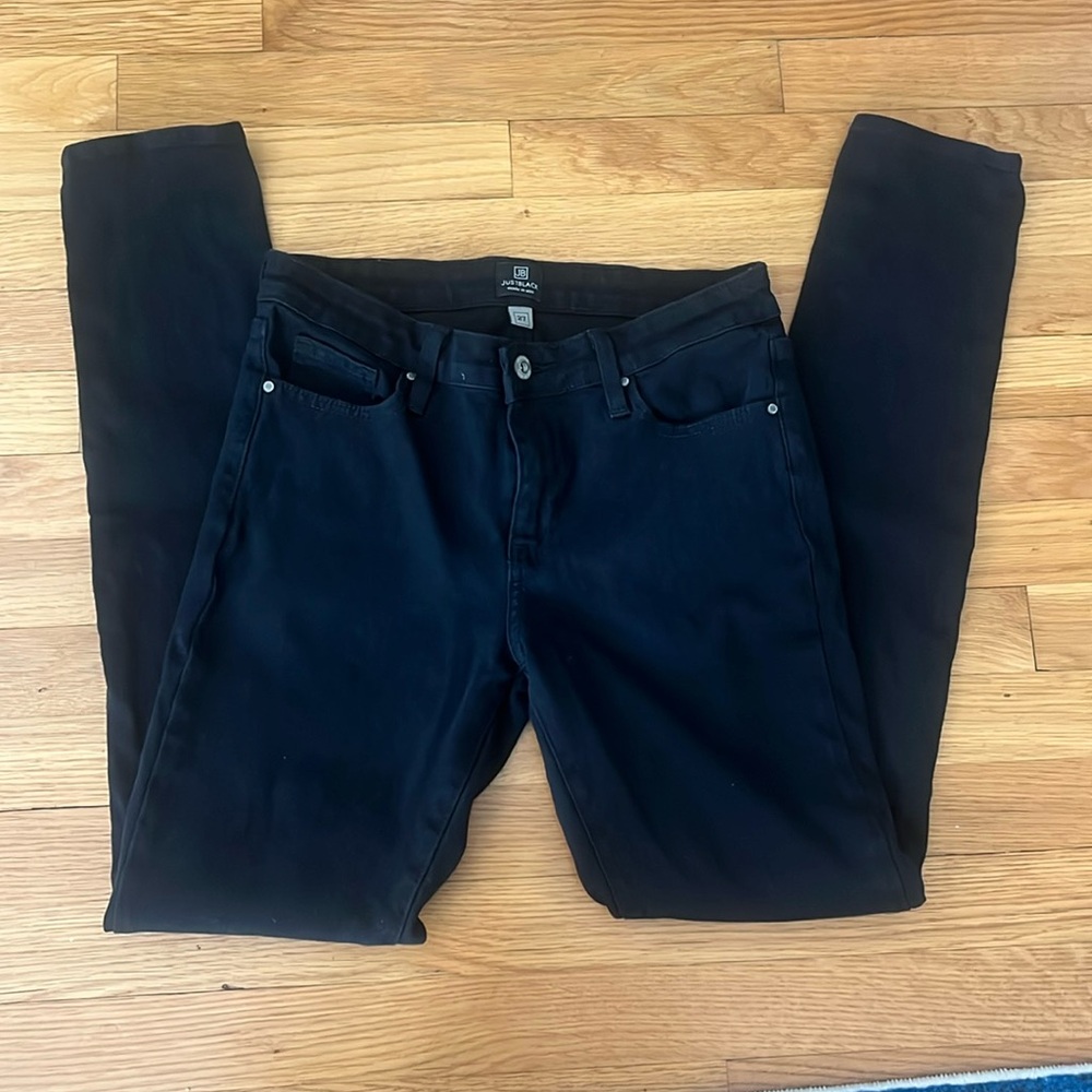 Just Black - Black High Rise Skinny Jeans Size 27